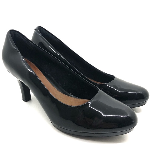 clarks adriel viola black patent